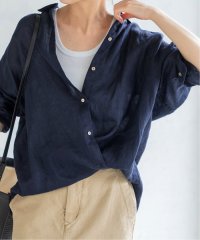 Spick & Span/≪追加≫80リネンカシュクールビッグシャツ/505875907