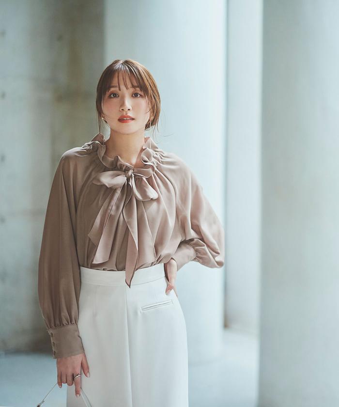 美人百花掲載】シアーボウタイブラウス | NATURAL BEAUTY BASIC