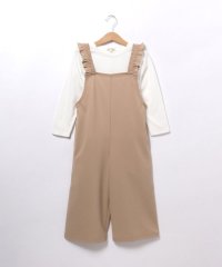 SHOO・LA・RUE(Kids) /【110－140cm/2点セット】フリルサロペット＋ロンT/505877843