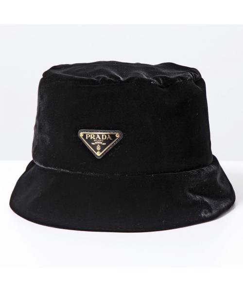 セール】PRADA バケットハット 1HC137 068 ベルベット セール】PRADA バケットハット 1HC137 068 ベルベット