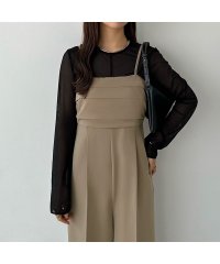 callautia/カラウティア callautia callautia タックデザインワイドサロペット/505879066