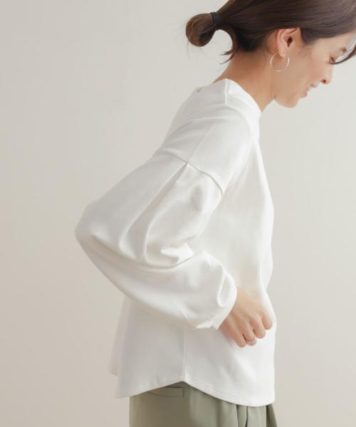 セール 30%OFF】コットンポンチタックスリーブプルオーバー