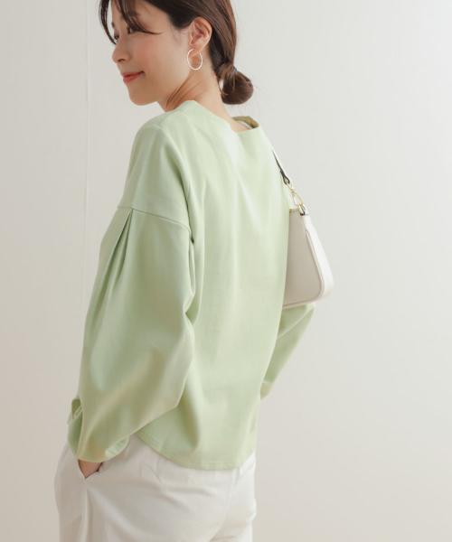 セール 30%OFF】コットンポンチタックスリーブプルオーバー
