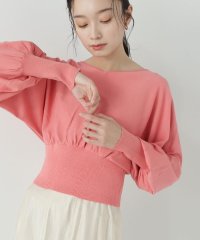 NATURAL BEAUTY BASIC/Vネッククロップドドルマンニット/505814431