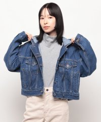 LEVI’S OUTLET/SILVERTAB（TM） フーデッド トラッカージャケット ミディアムインディゴ STONEWASH/505863706