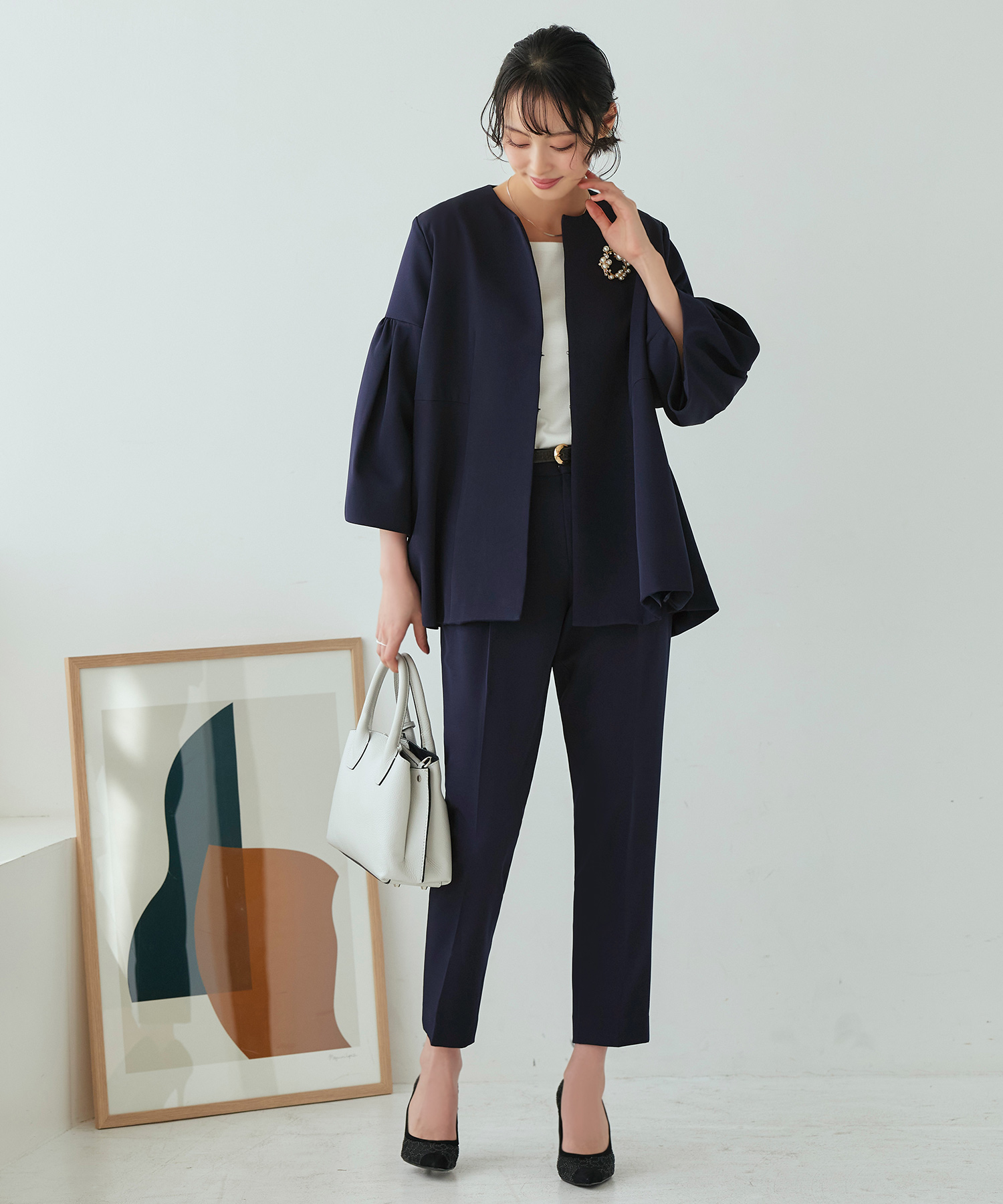 ルイルエブティック RUIRUE BOUTIQUE ノーカラーコクーン