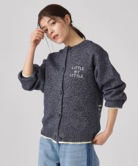 SHOO・LA・RUE Cutie Blonde/キューティーブロンド Cutie Blonde 配色ロゴ×ラメニットカーディガン/505879711
