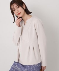 N Natural Beauty Basic/スキッパーパールボタンペプラムブラウス/505879877