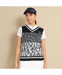 Callaway/キャロウェイ Callaway ロゴジャカードニットベスト/505881011