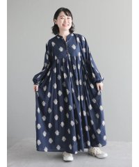 CRAFT STANDARD BOUTIQUE/インド綿混フラワーモチーフワンピース/505889662