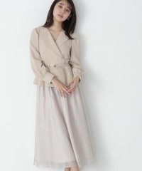 NATURAL BEAUTY BASIC/ラペル付ペプラムドッキングワンピース/505869804