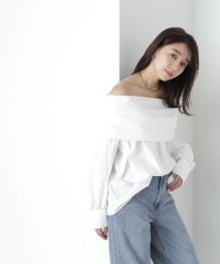 NATURAL BEAUTY BASIC/オフショルブラウス　24SS/505877171