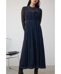 AZUL by moussy/フロントジップデニムジャンパースカート/505889852