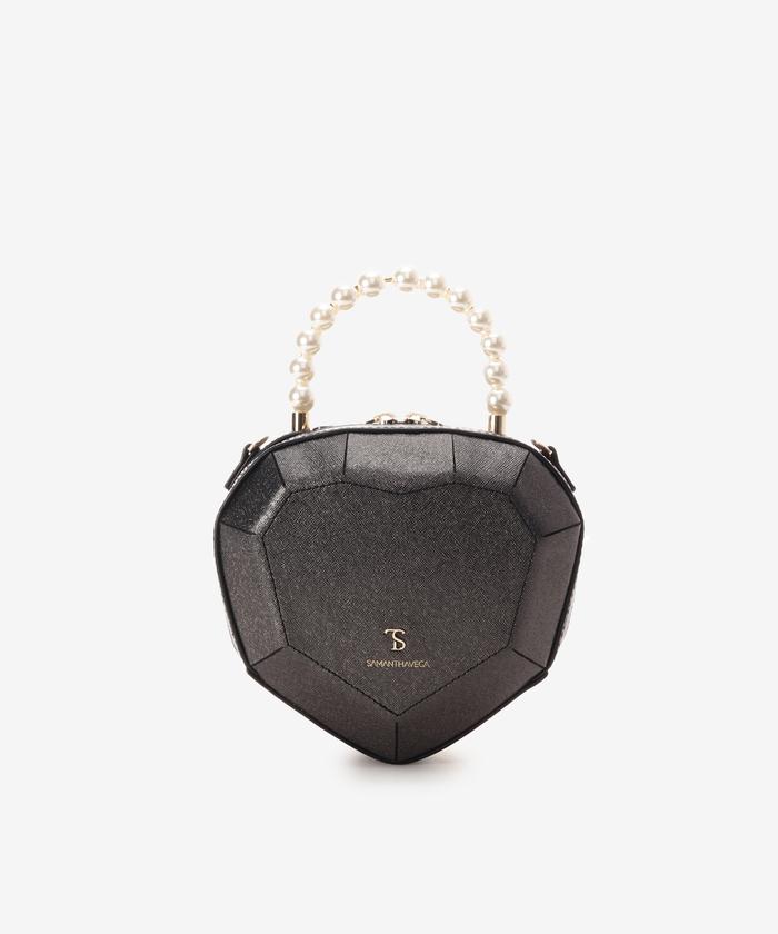 大人気!! SAMANTHAVEGA ハートパールショルダーバッグ セール 50%OFF】ハートパールショルダーバッグ(505890397