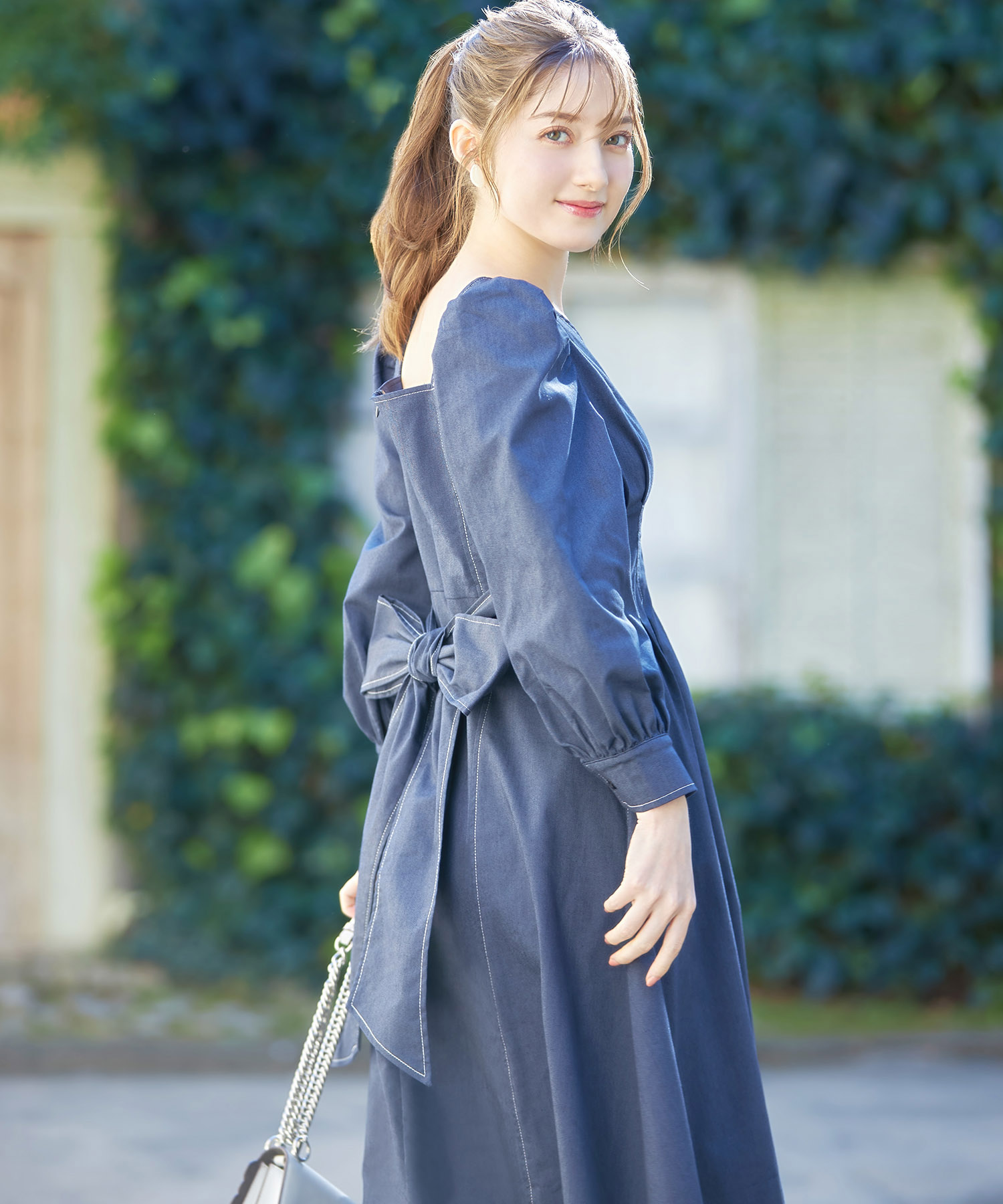 AMERICAN HOLIC｜【WEB限定・小柄女性向け】デニムワンピース