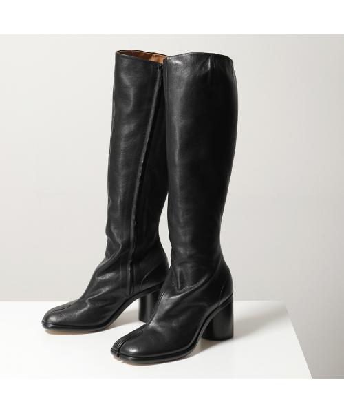 Sergio Rossi セルジオロッシ 本革ロングブーツ 黒 38.5 美品 美品 Sergio Rossi 本革ロングブーツ 黒 38.5（ラグジュアリーな