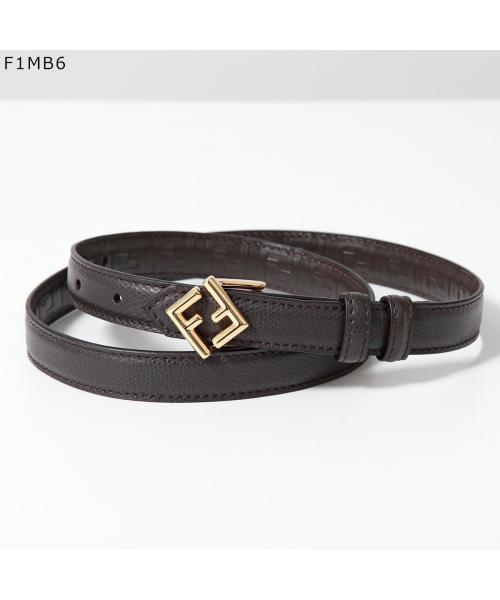 FENDI FFベルト ブラックレザー サイズ65 FFベルト レザー ブラック | Fendi