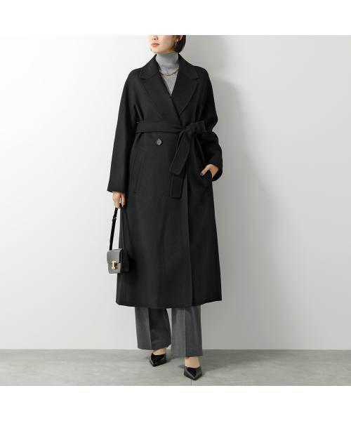 美品✨マックスマーラ ロングコート ガウン カシミヤ ビッグカラー ブラック M Max Mara - 極美品 マックスマーラ Max Mara コート 白タグ