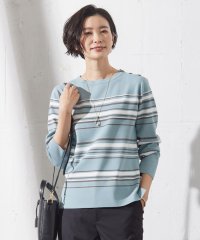 J.PRESS LADIES/【洗える】RAYON STRETCH BORDER ボートネック ニット/505891648