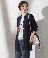 J.PRESS LADIES/【洗える】ORGANIC GASS COTTON キーネック カーディガン/505891649