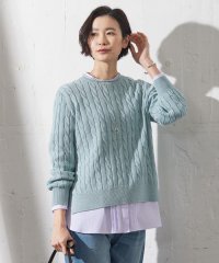 J.PRESS LADIES/【洗える】GIZA MERCERIZE COTTON ケーブル ニット/505891650