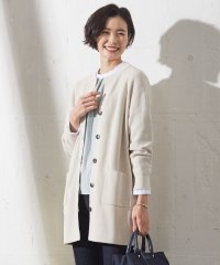 J.PRESS LADIES（LARGE SIZE）/【洗える】ORGANIC GASS COTTON キーネック カーディガン/505891652