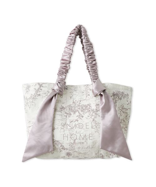 大人気完売品】snidel home トワルドジュイ柄トートバッグ L
