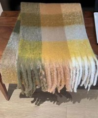 ARGO TOKYO/アルゴトウキョウ ARGO TOKYO Big Fringe Check Muffler 26004 ビッグフリンジチェックマフラー/505891920