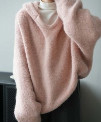 ARGO TOKYO/Wool Blend Hoodie Knit Pullover 25071 フードニットプルオーバー　ニットプルオーバー　フード付き　フーデイニット　セーター　/505891937