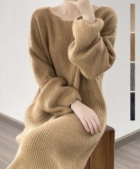 ARGO TOKYO/Boat－neck Loose Knit Onepiece 29093　ボートネックルーズニットワンピース　ボートネックワンピース　ルーズニットワンピース　ニッ/505891950