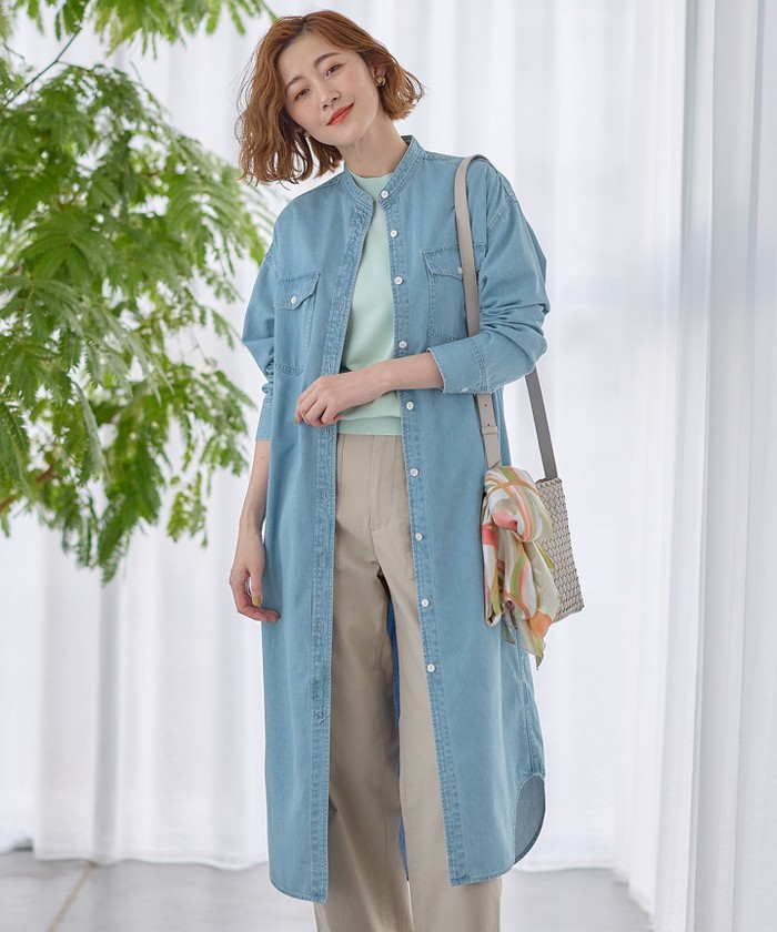 セール】【Oggi4月号掲載/洗える】23区DENIM ライトダンガリー セール】【Oggi4月号掲載/洗える】23区DENIM ライトダンガリー
