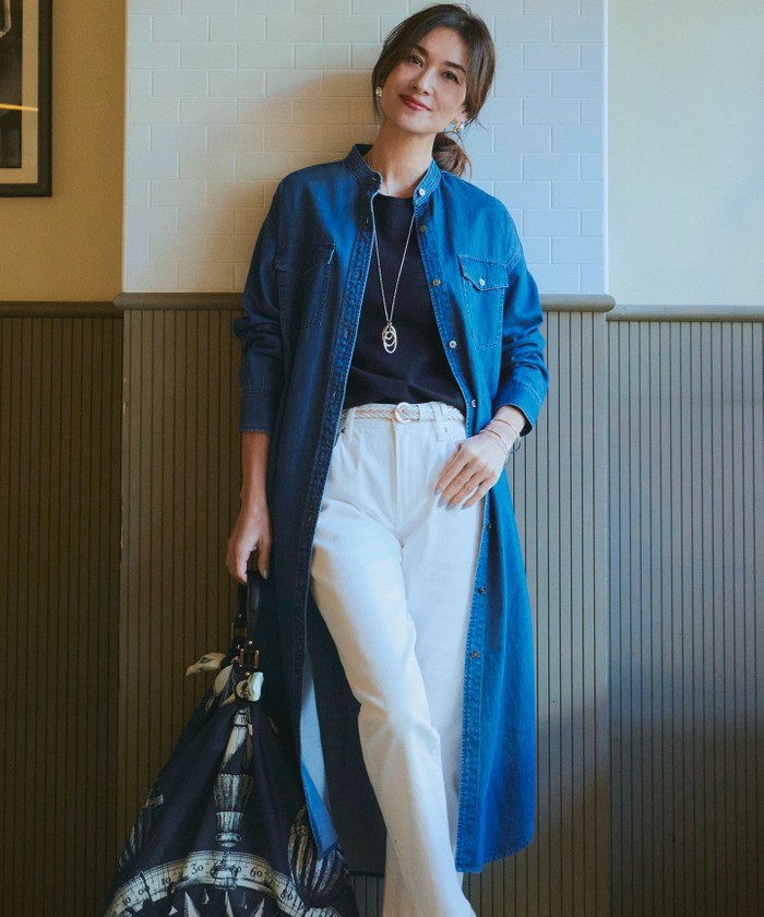 セール】【Oggi4月号掲載/洗える】23区DENIM ライトダンガリー セール】【Oggi4月号掲載/洗える】23区DENIM ライトダンガリー