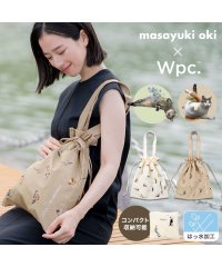 Wpc．/【Wpc.公式】沖昌之×Wpc. トートバッグ 猫 ねこ 撥水 巾着バッグ サブバッグ コンパクト収納 おしゃれ 可愛い 女性 通勤 通学/505873914