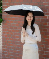 Wpc．/【Wpc.公式】日傘 遮光ドットパールベルト ミニ 50cm 完全遮光 遮熱 UVカット 晴雨兼用 レディース 折りたたみ おしゃれ 可愛い 折り畳み傘/505873982