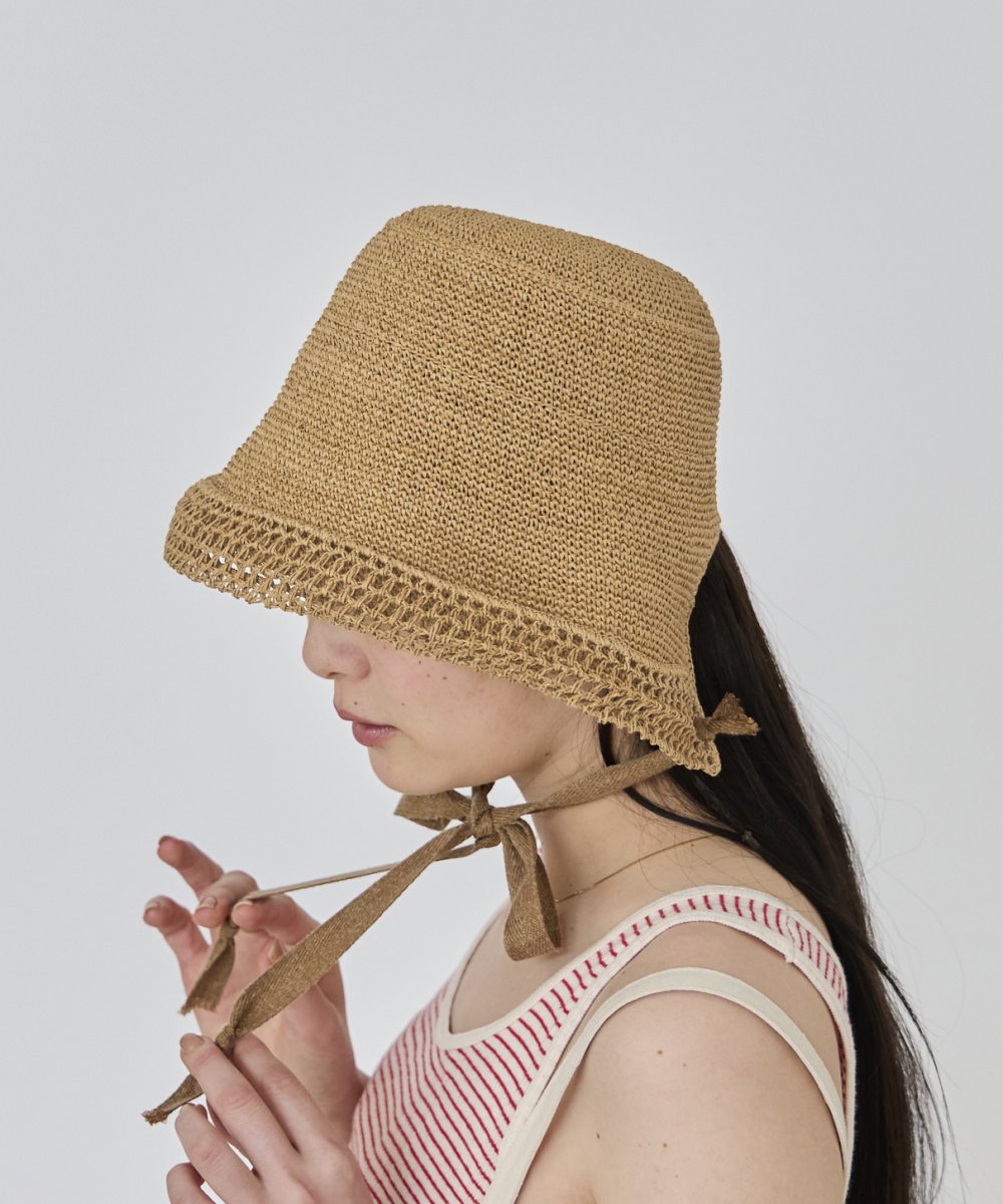 オーバーライド OVERRIDE OVERRIDE PAPER CROCHET BONNET