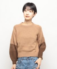 MISS J/ミス ジェイ MISS J 配色バルーンスリーブニットプルオーバー/505880289