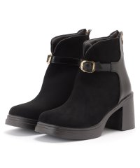 Lace Ladies/レースレディース Lace Ladies バックファスナードッキングチャンキーショートブーツ/505881308