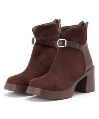 Lace Ladies/レースレディース Lace Ladies バックファスナードッキングチャンキーショートブーツ/505881308