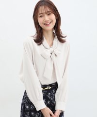 Honeys/ハニーズ Honeys チュニック丈ボウタイブラウス/505892618