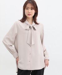 Honeys/ハニーズ Honeys チュニック丈ボウタイブラウス/505892618