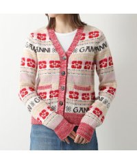 GANNI/ガニー GANNI GANNI ニット カーディガン Logo Wool Mix Cardigan Vネック/505893037