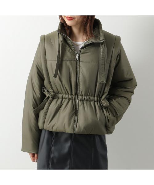 セール】GANNI 中綿ジャケット Shiny Quilt Vest Jacket(505893153