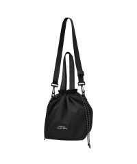 RUNNER/巾着トートバッグ ショルダー 巾着袋 ミニショルダー 2way 斜めがけ ポリエステル 軽量 小さめ 黒 シンプル レディース メンズ 男女兼用 大人 女性/505893318