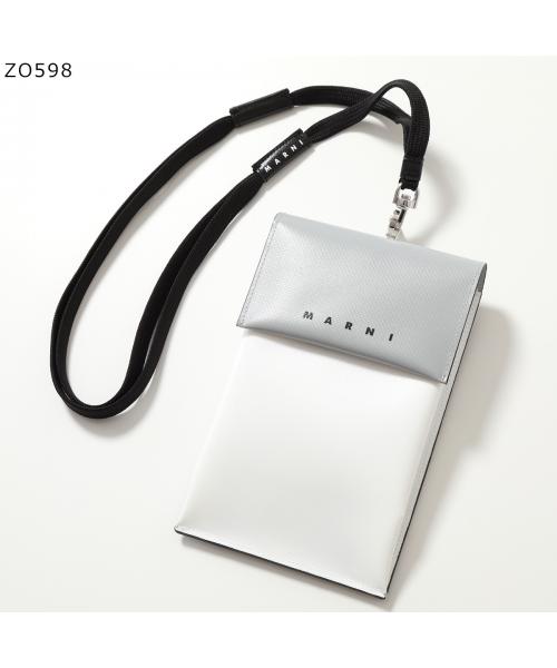 美品】MARNI スマホショルダー 柔らかけれ ネックポーチ