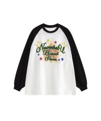 HOOK/フック HOOK 【HOOK】ポップ風プリントラグランスリーブロングTEE/505891772