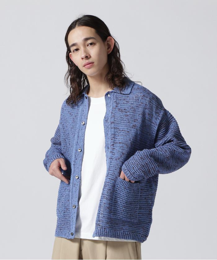 YOKE/ヨーク/MESH KNITTED BUTTONED CARDIGAN(505894330 YOKE/ヨーク/MESH KNITTED BUTTONED CARDIGAN(505894330
