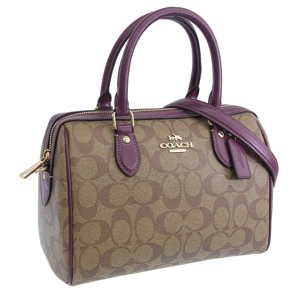 COACH コーチ ヘリテージ ストライプ スモールドームド