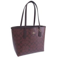 COACH/COACH コーチ MINI CITY TOTE ミニ シティ シグネチャー トート バッグ/505895277