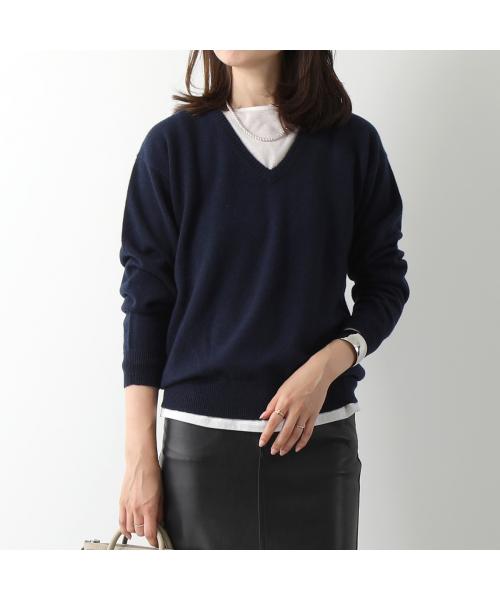DEMYLEE ニットベスト XS ネイビー 値下◇未使用◇ デミリー DEMYLEE ニット ベスト ネイビー 紺 XS