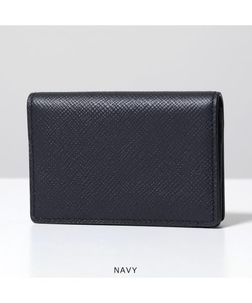 SMYTHSON Panama 二つ折りカードケース 名刺入れ ネイビーレザー SMYTHSON Panama 二つ折りカードケース 名刺入れ ネイビーレザー